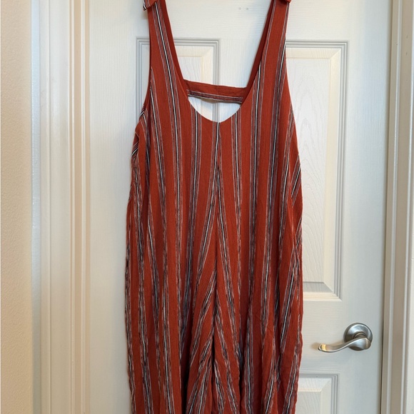 Striped Sleeveless Jumpsuit - Picture 1 of 6